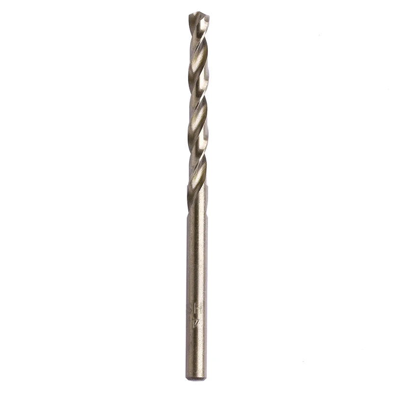 10Pcs 1/1.5/2/2.5/3/3.2/3.5/4/4.5/5mm M35 Round Shank HSS-Co Cobalt Twist Drill Spiral Drill Bit