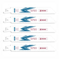 EZARC 6-Inch Reciprocating Saw Blade Bi-Metal Cobalt Sabre Saw Blades for Thin-Medium Metal Cutting 150mm R622PT 18TPI