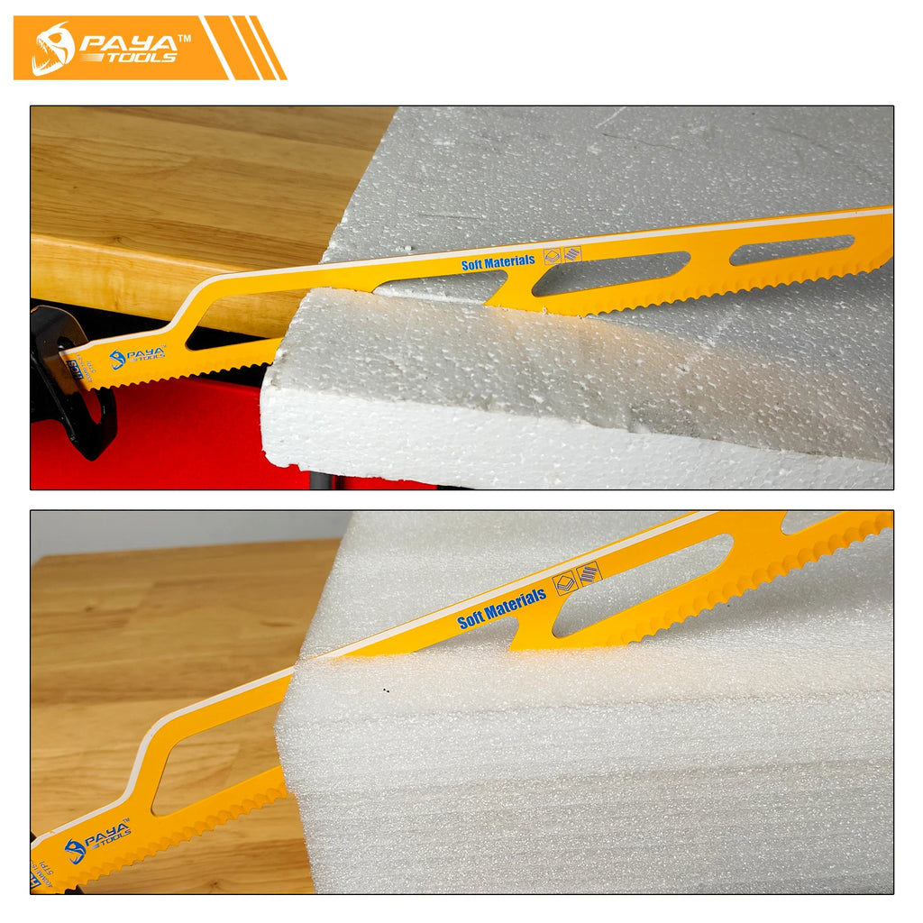 PAYA 16Inch 400mm Fibre Insulation Reciprocating Saw Blade Sabre Blade for Mineral Wool Insulated Pipe Soft Materials Cutting