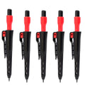 5Pcs Carpenter Pencil, 2.8mm Deep Hole Mechanical Pencil Marker with Built in Sharpener for Architect Woodworking Marking Tool