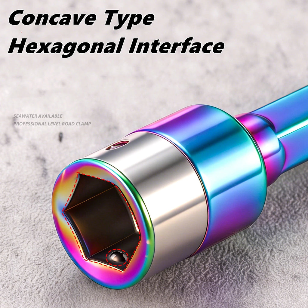 8mm Non-Magnetic Impact Socket High Torque CR-V Steel Socket Bits Hex Shank Nut Screwdriver Driver Impact Drivers Socket Adapter
